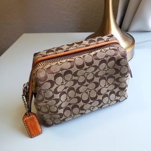 Coach Signature Canvas Pouch